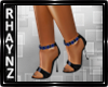 Blue Jewel Heels