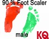 KQ 90 % Foot Scaler male