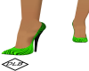Black Green Neon Heels