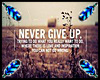 ~ | Never give up