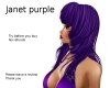 janet purple hair
