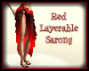 =Red layerable Sarong=