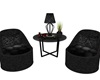 Black Chair Set