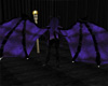 black and purple wings