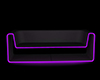 Purple neon couch