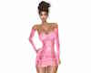 lea pink lace dress