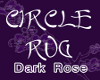 Circle Rug Dark Rose