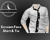 Scream Face Shirt & Tie