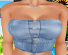 (A) Denim Corset Top