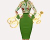 (BR) Formal Green Dress