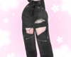 𝓜 | Black Baggy Jeans