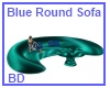 [BD] Blue Round Sofa
