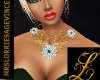 Emerald Daisy Necklace