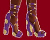 purple n gold heels