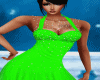 ! LimeGreen Diamond Gown