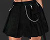 $ pleat skirt black