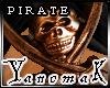 !Yk Pirate CaneSkullFlag