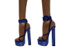 SHARON DRK BLUE HEELS