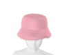 pink fuzzy hat