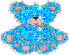sticker  blue bear