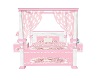Pink and White Bed Set