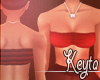 |K| tube top *red*