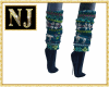 NJ] Chritsmas Teal boots