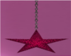 pink&black hanging star