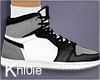 K grey white black kicks