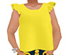 A~KID Yellow Ruffle Top