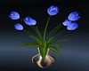 Denim Blue Flower Vase
