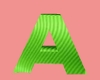 Letter A (apple green)