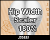 Hip Width Scaler 180%