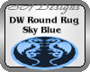 DW SkyBlue Round Rug