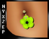 Lime Flower Belly Pierce