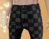 Plaid Black Pants