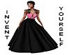 ML! Black w Coral Gown