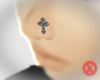 diamond cross nose stud.