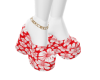 red summer sandals