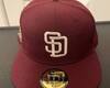 dark red fitted sd hat