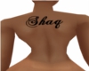 Shaq Back Tattoo