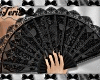 Black Lace Posing Fan