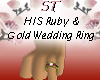 ST}Ruby Gold Ring HIS