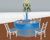liquid blue dining/wedd