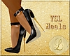Black 7inch YSL Heels