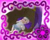 teal hair purple crib
