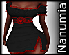 black&red lace dress