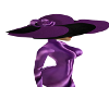 lovely purple black hat