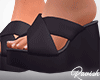 Black Tats Wedges