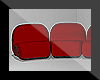 Red Curved Sofa